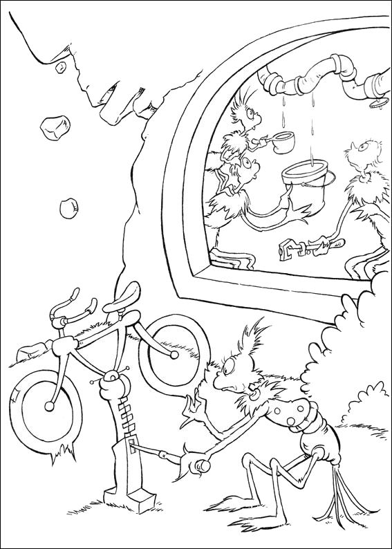 Plansa de colorat cu Horton Dr. Seuss 3 23